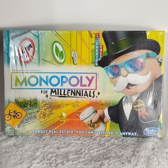 NIB Monopoly For Millennials Board Game - Picture 1 of 6